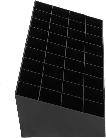 Lipstick Holder Organizer, 36 Grids Lipstick Makeup Organizer Lipstick Case Display Stand Makeup Organizer Storage Box(Black)
