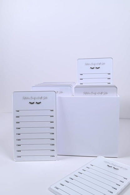10 Layers Acrylic Eyelash Storage Box - Makeup Organizer False Eyelashes Glue Pallet Holder - Eyelash Extension Organizer Box - Grafting Eye Lashes Extension Close-Packed Display with 10 Pallets
