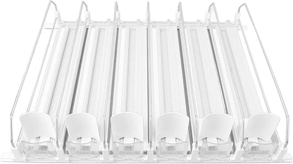 Zerodis Food Storage Packaging Drink Organizer Self Pushing Soda Can Dispenser Automatic Pusher Glide Self Pushing Soda Can Dispenser Pushing Fridge Drink Dispenser Fridge Self 6Pcs Soda