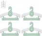 JSF Baby Hangers,20 Pack Baby Clothes Hangers for Closet Kids,Save Space Plastic Hangers Toddler Infant Nursery Child Small Children(Green)
