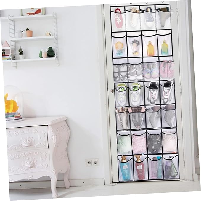 1set Compartment Over Door Hanging Organizer Bag for Shoes Accessories and Household Items Versatile Wall Hanging for Home Office and Hotel Use Stylish and Functional Design