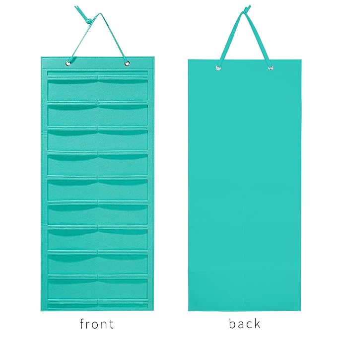 Large Claw Clip Organizer 10 Layer Hair Accessories Display Holder - Hair Claw Clips Display Stand Holder for Wall, Door, Closet (Mint Green-A)