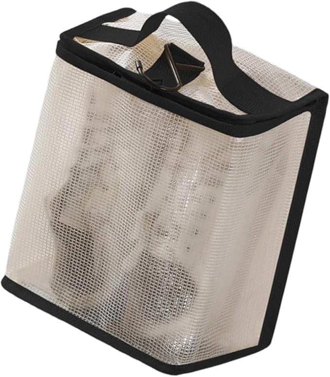PVC Shoe Organizers for Travel with Meshes Design to Odors Ideal for Suitcases Backpacks and Home Closet Storage Hanging Shoe Organizers