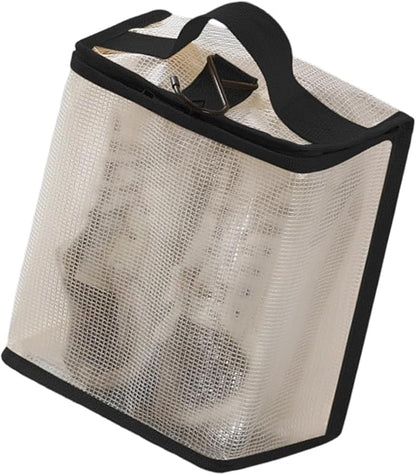 PVC Shoe Organizers for Travel with Meshes Design to Odors Ideal for Suitcases Backpacks and Home Closet Storage Hanging Shoe Organizers