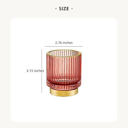 Makeup Brush Holder Organizer,Toothbrush Holders,Desk Pen Pencil Holder,Multifunctional Vintage Glass Brush Cup(A3-28-US)