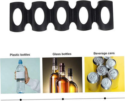 Amosfun Silicone Beer Can and Bottle Organizer for Fridge Stackable Beverage Storage Rack with Non-Slip Design for Cans Bottles and Drinks Kitchen Pantry and Garage