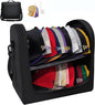 Large Hat Bag for Baseball Caps, Portable Hat Organizer Carrier for Travel, Hat Storage Box Holder for 24 Snapback Caps, Baseball Cap Traveling Case for Men, Black, and Gift Hat Hooks