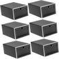 Hemobllo 6pcs Sneaker Storage Boxes Lid Stackable Shoe Organizers for Easy Access Dustproof and Resistant Containers for Closet and Entryway