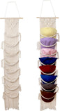 Hommtina Wall Mounted Hat Rack - Stylish Hat Organizer & Holder for Bedroom Decor, Space-Saving Hat Storage with Hooks for Caps, Hats, and Accessories (2)