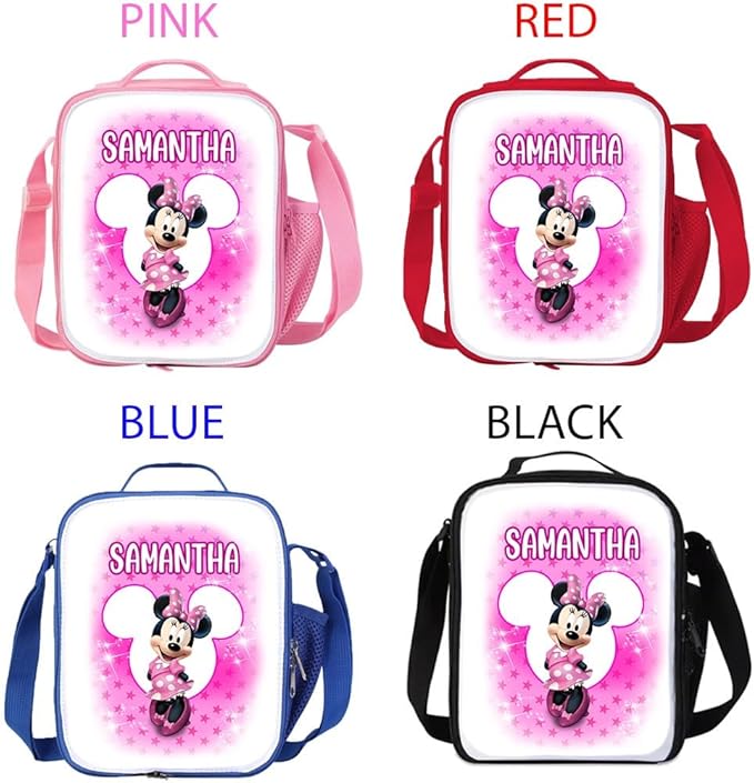 Personalized Insulated Lunch Bag with Strap – Thermal Food Carrier for Meals and Snacks TV Shows (MINIE)