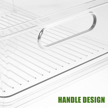 Levemolo Refrigerator Can Organizer Bin Stackable Rolling Beverage Holder for Easy Access Space-saving Drink Storage for Cans and Bottles for Fridges Pantries and Cabinets