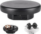 360° Electric Rotating Platform with Type-C Cable, 6.3in / 15lb Motorized Rotating Display for Jewelry Photography Products Live Show Video shoot, Mushroom Rotating Stand for 3D Model Cake Black
