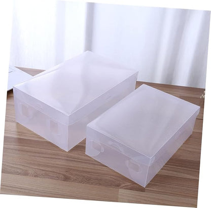 Cabilock 10pcs Men Women Shoe Storage Boxes Storage Organizer for Closet Office Dorm