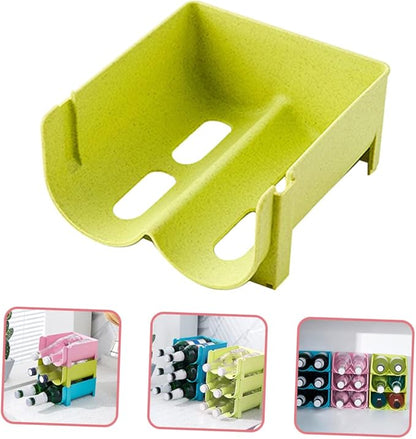 Luxshiny 3pcs Beverage Storage Rack Beer Rack Fridge Can Holder Kitchen Storage Organizer Easy to Use Bottle Holder