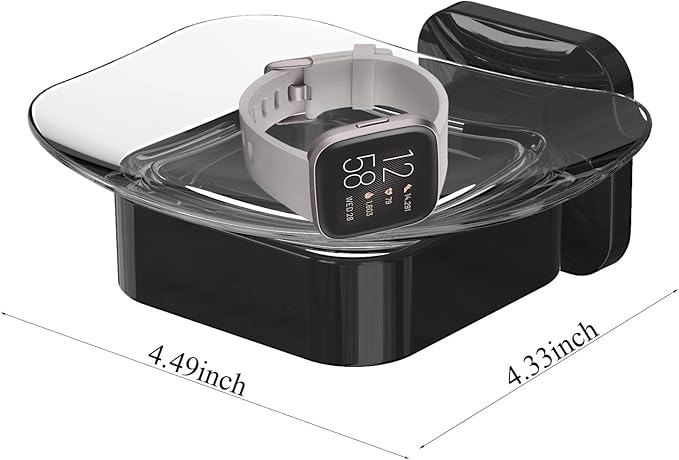 Shower Soap Holder, Wall Mounted Soap Dish, Soap Saver, Soap Tray, Bar Soap Holder for Shower Bathroom & Kitchen Accessories (Black, 4.49 x 4.333 in)
