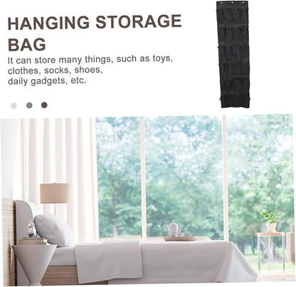 Garneck Door Hanging Shoe Organizer Bag Non-Woven Storage Pouch for Shoes Wall Mount Home Decor Accessory