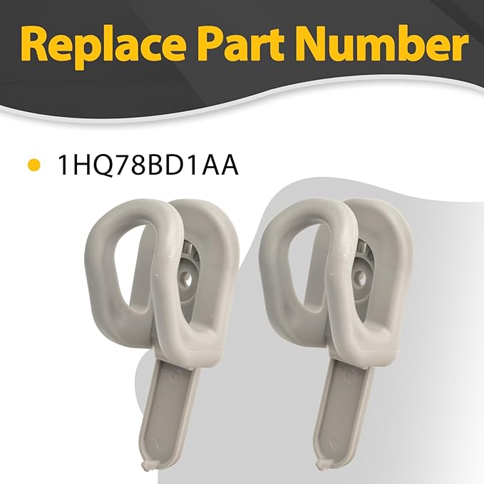 1HQ78BD1AA Interior Coat Hook Clothes Hanger for 2010-2024 Ram 1500/2500/ 3500/4500/ 5500 2Pcs