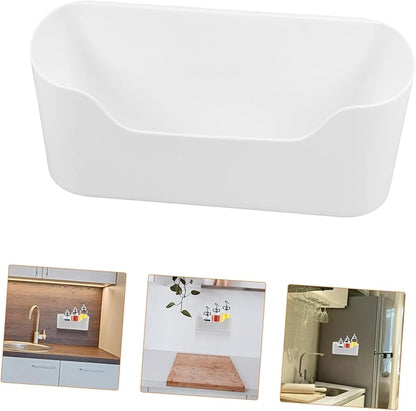 2pcs Wall-mounted Kitchen Shelves Sink Organizer Adhesive Cabinet Door Holder for Makeup Bathroom Wall Storage Box