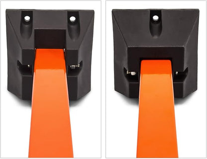 Relaxdays Wall Foldable Bicycle Hanging Racks Cycle Storage (Pack of 2) -Orange