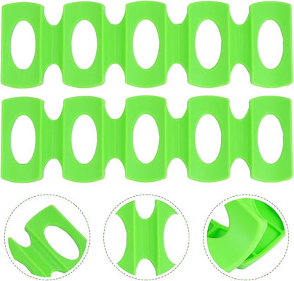 Luxshiny 2pcs Silicone Beverage Holders Stackable Can Rack for Beer Drinks Dishwasher Safe Stacking Mats for Fridge Countertop Organization Easy to Clean Silicone