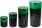 Tightvac Set of 4 - Patented Airtight Storage Container | Multi-use Vacuum Container Keeps Your Herbs and Dry Goods Fresh and Flavorful. Green Black