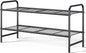 Kitsure Shoe Rack - Stainless Steel Shoe Organizer, Sturdy Shoe Rack for Closet and Front Door Entrance, Free Standing Shoe Shelf, Closet Organizers and Storage, 25.6" Wide - 2 Tier, Black