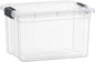 Superio Mini Deep Storage Organizer Bin with Lid X-Deep Small Clear Storage Box with Latch for Home, Kitchen, Garage- Store Toys, Food, Supplies, and Hair Accessories (2.4 Quart)