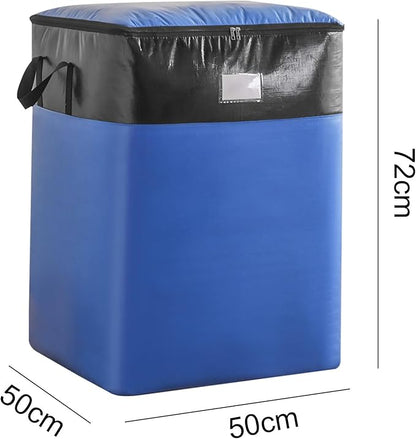Upgrade Moving Bags Heavy Duty Extra Large,Heavy-Duty Storage Bags – Alternative to Moving Boxes, Plastic Storage Bins, Mattress Bags for Moving & College Essentials (blue, 180L)