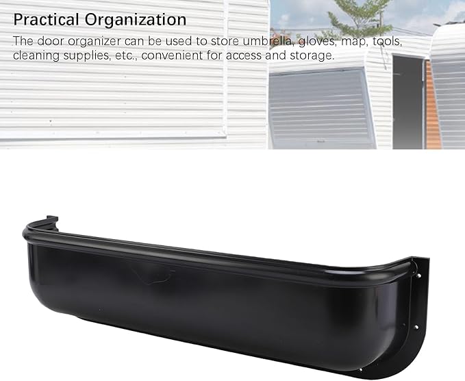 Diydeg RV Door Organizer, 450x100x115mm Wall Hanging Storage Bag, Door Seasoning Rack ABS Hanging Rack for Kitchen, Pantry, Cabinet, Side Door Storage Containers