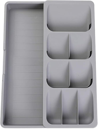 Silverware Organizer Storage Tray,Cutlery Expandable Organizer for Kitchen Drawer Holding Flatware Spoons Forks