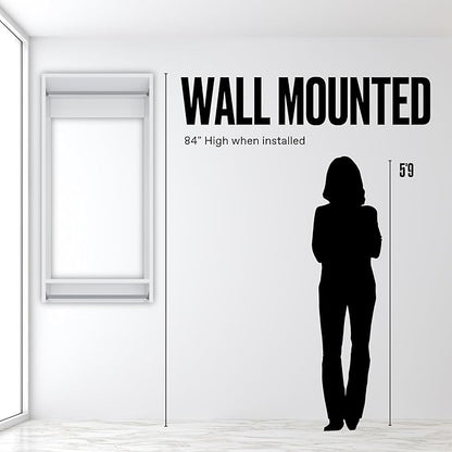 Medium Hanging Closet Unit - Modular Closet System For Hanging - Corner Closet System - Closet Organizers And Storage Shelves (White, 19.5 inches Wide) Closet Shelves