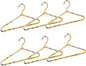 6-Piece Pearl Clothes Hanger Set Wedding Hanger Bridal Bridesmaid Hangers for Wedding Dress Standard Pearl Hangers (Multi-Color, 6)