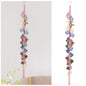 SNOWSTAR Macrame Hair Claw Clip Organizer with Rotating Hook and 20 Metal Rings,Hanging Hair Clip Holder and Storage for Women Girls,Claw Clips Hanger Home Decor for Wall,Door,Closet (Pink1PCS)