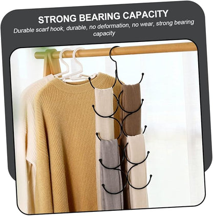 STOBAZA Multi Tie Organizer Hanger Versatile Scarf and Tie Storage Rack for Closet Sturdy Design for Space-Saving Organization of Scarf and Shawls