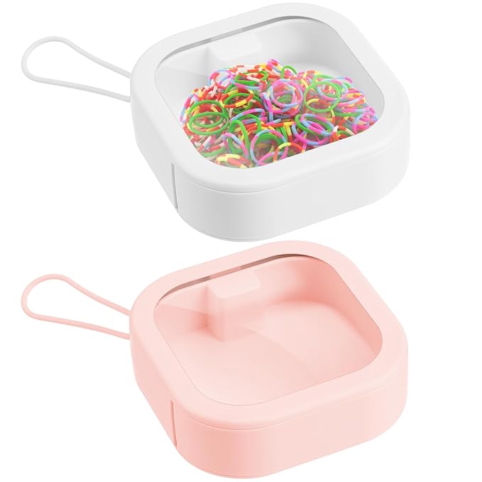 Box Girl Sundry Desktop Ropes Swab Hair Small Rubber Holder Earrings : Hanging for Portable Cotton Organizer Accessories Items Tie Band Ornaments Storage