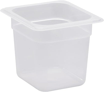 Food Pan 1/6 X 6" Polypropylene Translucent