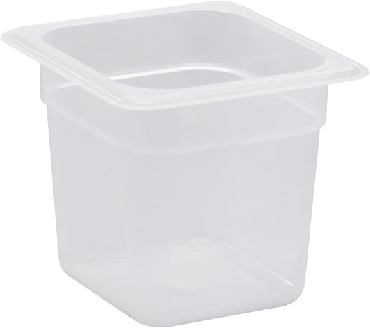 Food Pan 1/6 X 6" Polypropylene Translucent