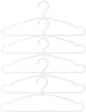 Towa Sangyo 25275 Laundry Clothes Drying Hanger, White, 16.1 x 0.5 x 7.3 inches (41 x 1.3 x 18.5 cm), MS Rotating Hook, Pack of 5