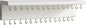 SANY DAYO HOME Jewelry Organizer with 30 Hooks and Cosmetics Shelf, 15 x 3 x 4 inches Wall Mounted Rustic Pine Wood Holder for Necklaces and Bracelets, Suitable for Kids and Adults (Retro White)