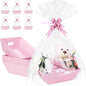 10PACK Baskets For Gifts Empty, 10 x 8” Thick Black Gift Basket