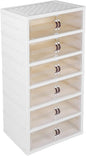 Zerodis Boot Shoe Boxes Box Multi Layer Foldable Shoe Organizer with Magnetic Door for Organizing Shoes Shoe Storage Box Stackable Plastic Shoe (6 Layers)