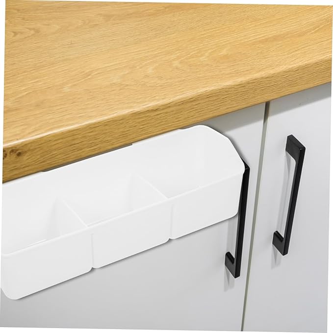 Over Cabinet Door Organizer Kitchen Storage Basket for Condiments Ginger Garlic Holder Punch Installation Elegant Design Space Saving for Easy Access
