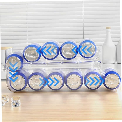 MAGICLULU Fridge Drink Organizer Can Storage Soda Can Holder Beverage Storage Box