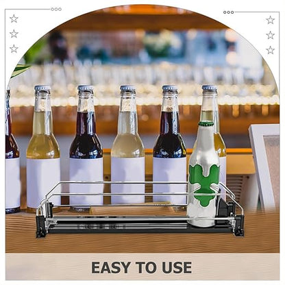 Automatic Pusher Soda Dispenser Efficient Drinks Organizer for Fridge Neat and Orderly Arrangement Easy to Use for Cans for Home and Parties