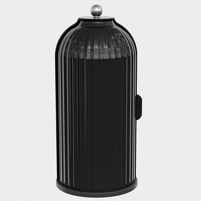 YOOLENS Makeup Brush Holder with Lid 360 Rotating Clear Dustproof Make Up Organizers for Vanity Bathroom Countertop, All Black