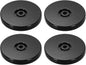 uxcell 4Pack Acrylic Lazy Susan Turntable, 3" Spinner Lazy Susan Turntable Organizer, Acrylic Ball Bearing Rotating Tray for Pantry Spice Rack Decorating, Black