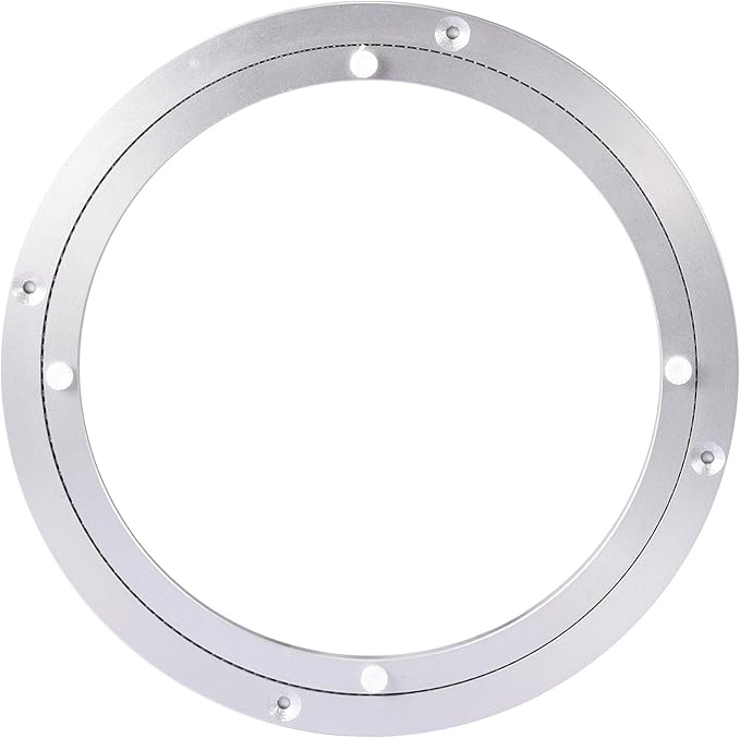 Lazy Susan Hardware Rotating Turntable Bearings Swivel Plate Hardware Aluminum Metal for Dining-Table and Workbench (10 Inchs) … …