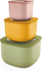 guzzini 17072652 ECO Store & More Containers, Deep Type, 3-Piece Assortment Set, Storage Containers (ISCC+)