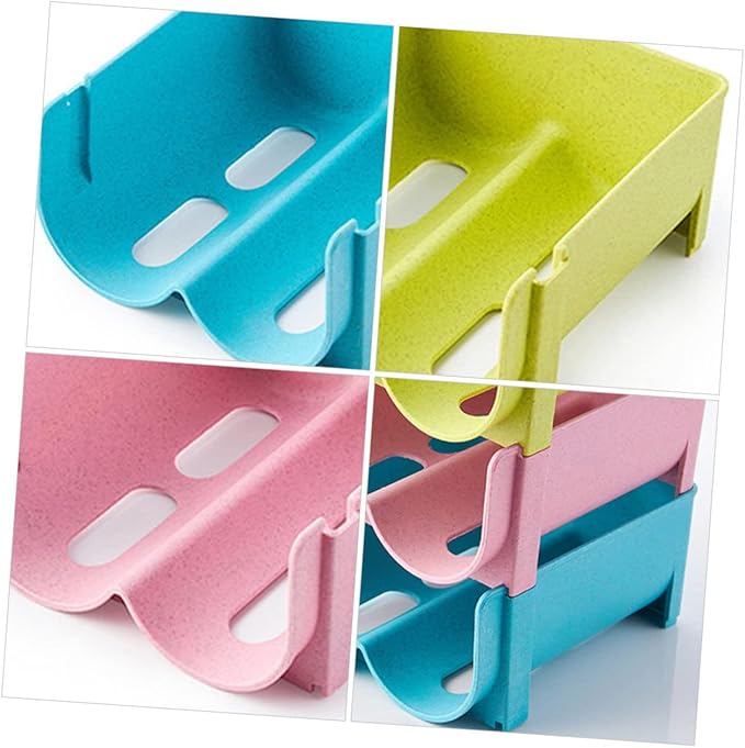 SOLUSTRE Freezer Organizer Bins 3pcs Refrigerator Drawer Storage Boxes Drink Box