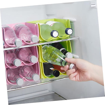 ABOOFAN 3pcs Beer Can Dispenser for Refrigerator Soda Organizer Water Bottle Rack